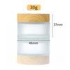 5G-100G Frost Glass Cream Bottle с деревянной крышкой портативная пустая бутылка для ухода за кожей гель сыворотка контейнер косметический дозатор инструмент