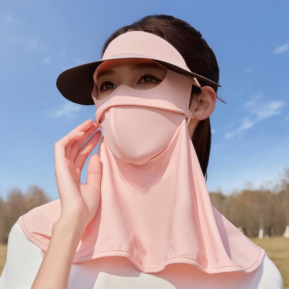 Маска из ледяного шелка с защитой от УФ-лучей, пылезащитная, вуаль для защиты от УФ-лучей, тонкая солнцезащитная маска для лица, унисекс