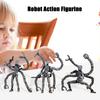 Robot Action Figure with Long Tentacles Accessory Movable Joints 3D Printed Robot Model Toy Stress Relief Articulated Dummy Figurine Decoration