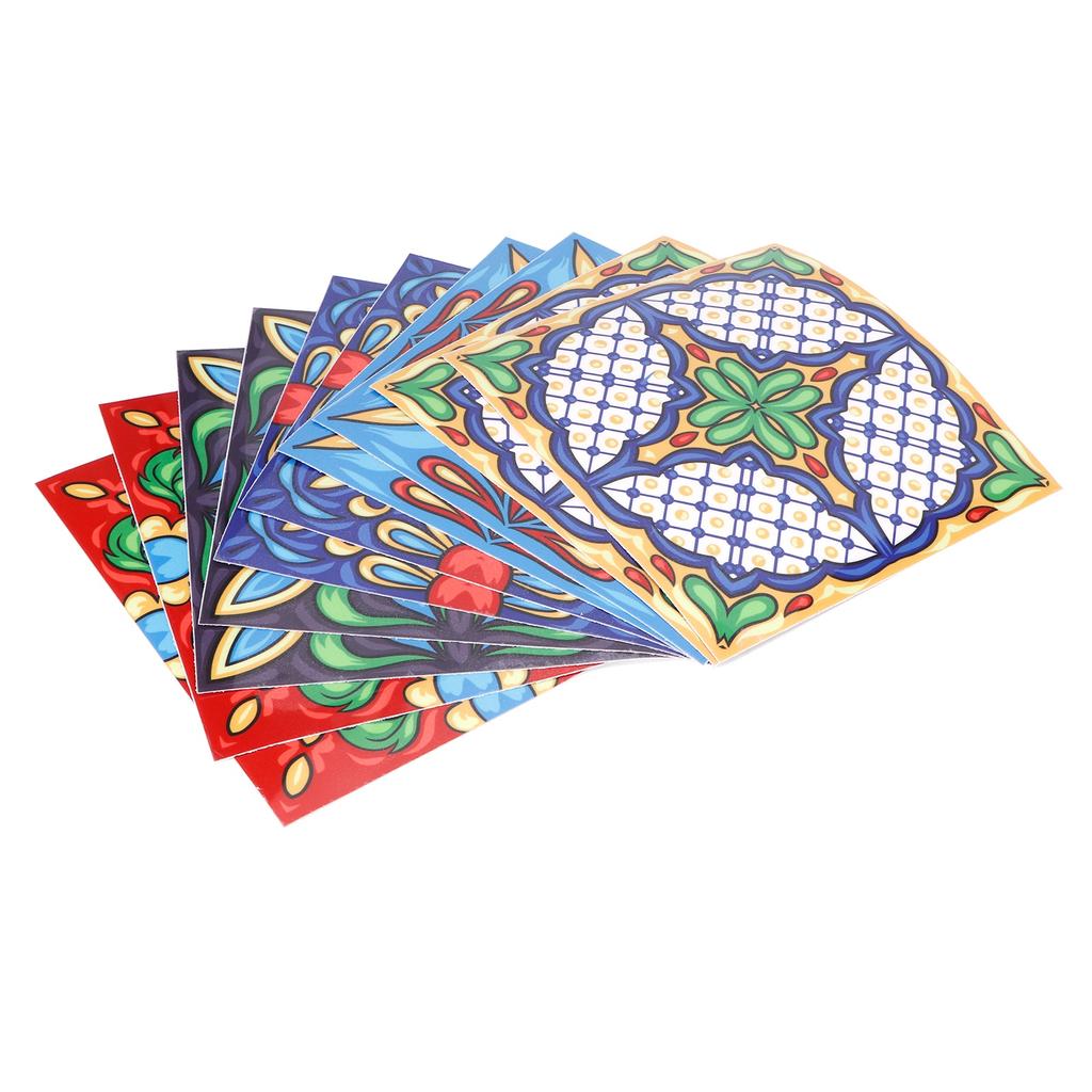 10Pcs 3D PVC Waterproof Wall Tile Sticker Wear Resisting Stair Sticker for Bathroom Kitchen
