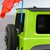 Metal Trunk Tailgate Antenna Mount Tailgate Flagpole Bracket Stand  For Suzuki Jimny 2019 Up Exterior Accessories