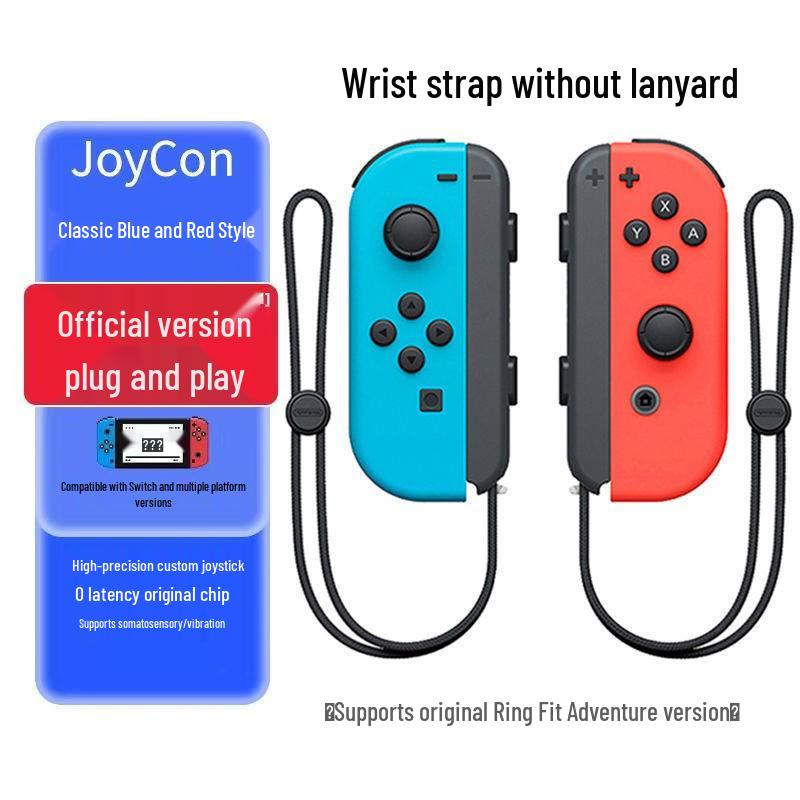 Беспроводные Bluetooth-контроллеры Joy-Con с функцией пробуждения и ремешком на запястье, левый и правый отдельно для Switch
