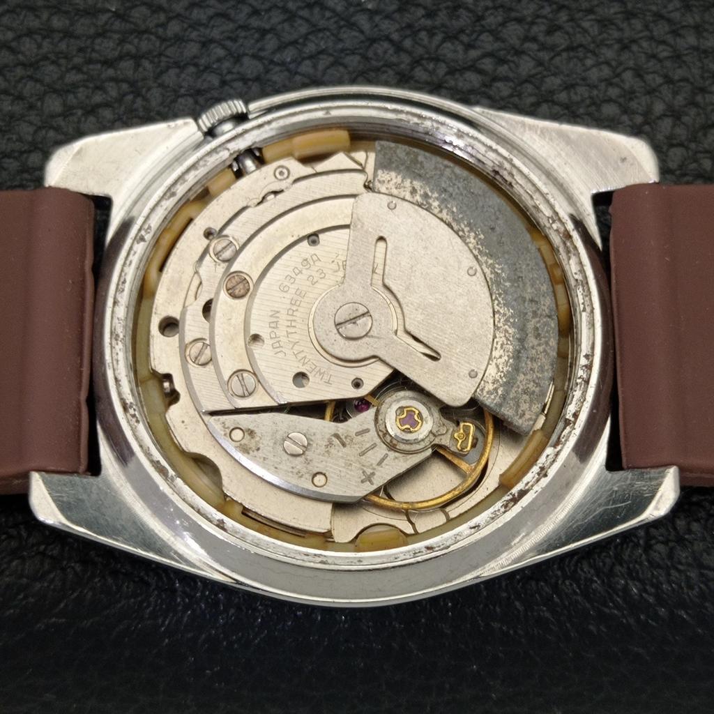 Б/У винтажные мужские часы SEIKO 5 AUTOMATIC JAPAN с коричневым циферблатом a434992-2 R122-a434992