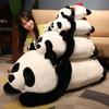 Large Love Panda Doll Plush Toy Lying Down Black and White Panda Doll Girl Sleeping Pillow Doll