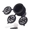 3 Piece Reusable Refillable Coffee Capsule Filters for Nespresso with Spoon and Brush 20ML.