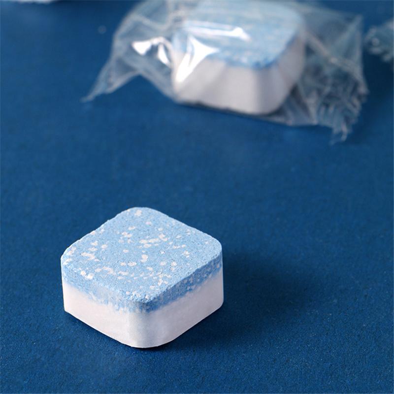 12шт. Шипучие таблетки для чистки раковины стиральной машины, автоматическая стерилизация ролика, дезинфекция, средство для очистки пятен, средство для удаления накипи