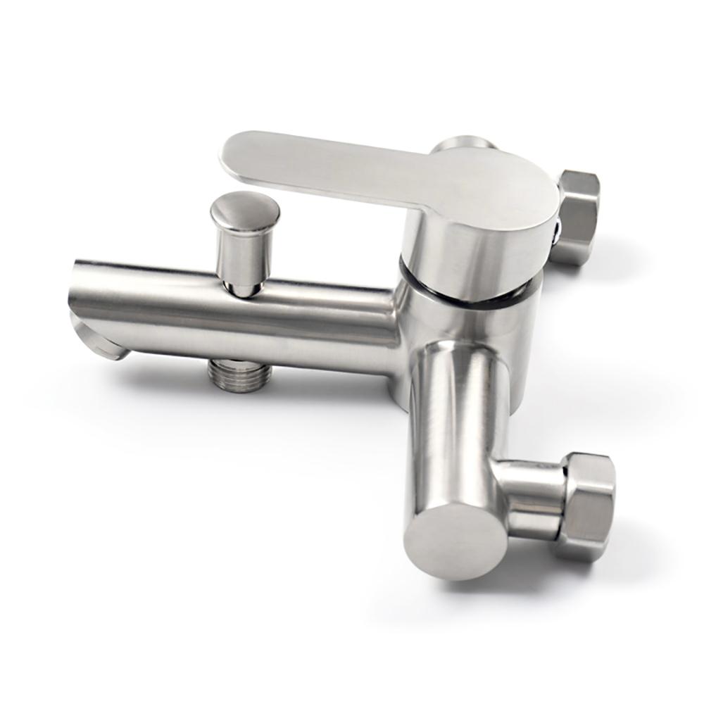 304 нержавеющая сталь Pearl тройной тяговый смеситель для душа с выпускным клапаном для ванной комнаты