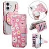 Милый и красивый съемный магнитный кожаный кошелек-чехол 2-в-1 для iPhone 17 Pro Max 16 Plus 15 14 13 12 11 с чехлом Magsafe