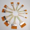 Nylon Paint Brush Set: Wooden Handle Brushes for Oil, Acrylic, Art, or Industrial Use.