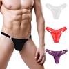 Men Thongs Breathable Ultra Low Mesh Thin Underwear Panties Elastic