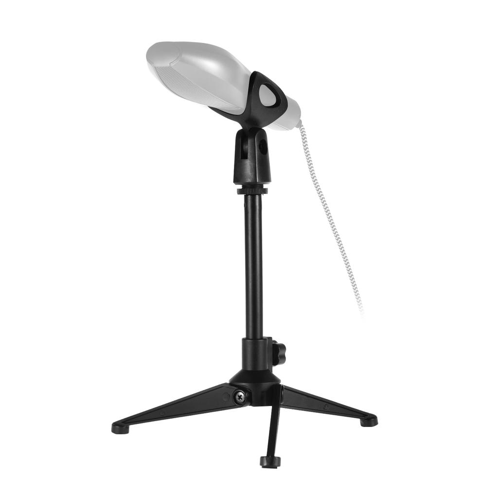 Mini Desktop Microphone Stand Bracket Tripod Portable Foldable with Adjustable Microphone Holder