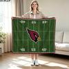 Arizona Cardinals Print Flannel Blanket High Quality Warm Comfortable Cover for All Seasons Perfect for Gifts Home Decor