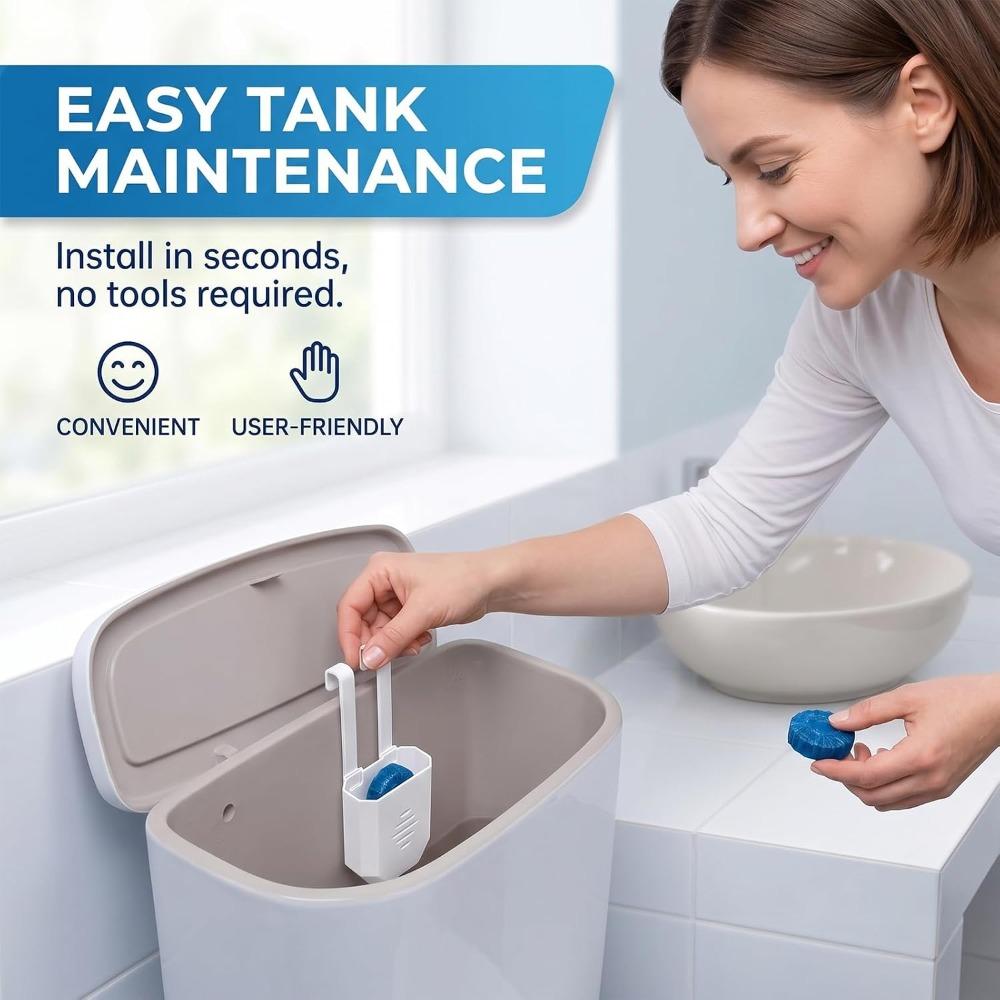 Hanging Type Cleaning Tablets Bracket Easy to Install Toilets Bowl Cleaner Carrier Toilet Tank