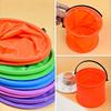 Multifunctional Folding Bucket Durable Portable Fishing Bucket Ideal for Beach, Travel and Outdoors Random Colors