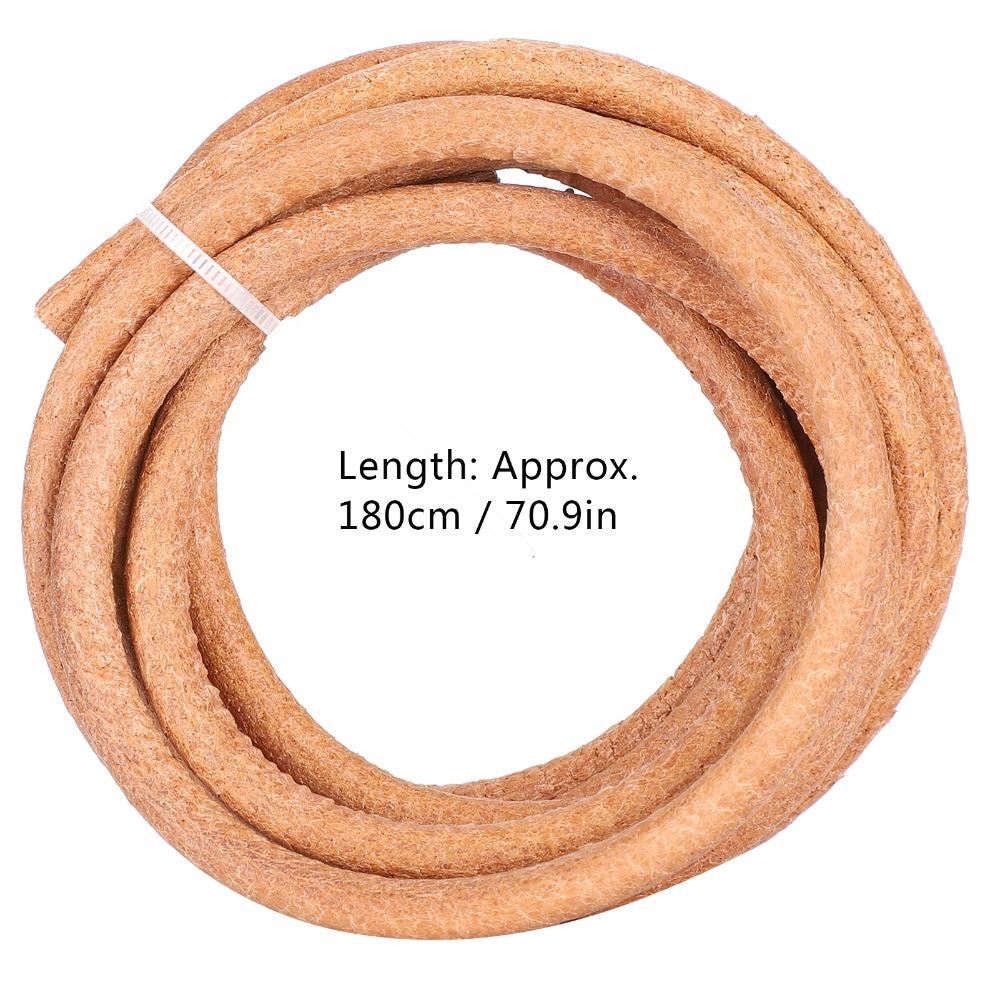 2pcs Cowhide Sewing Machine Belts 180cm 70.9 Inch Length Leather Drive Belt Durable With Hook Treadle Parts Home Use