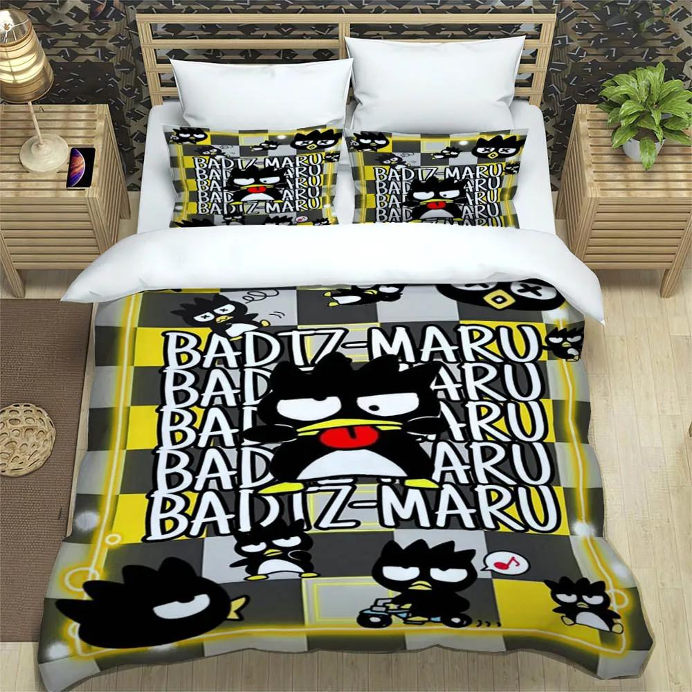 Мультяшный BadBadtz-maru Комплекты постельного белья наволочка Детское пододеяльник комплект с одеялом комплект постельного белья роскошный Подарок на День Рождения