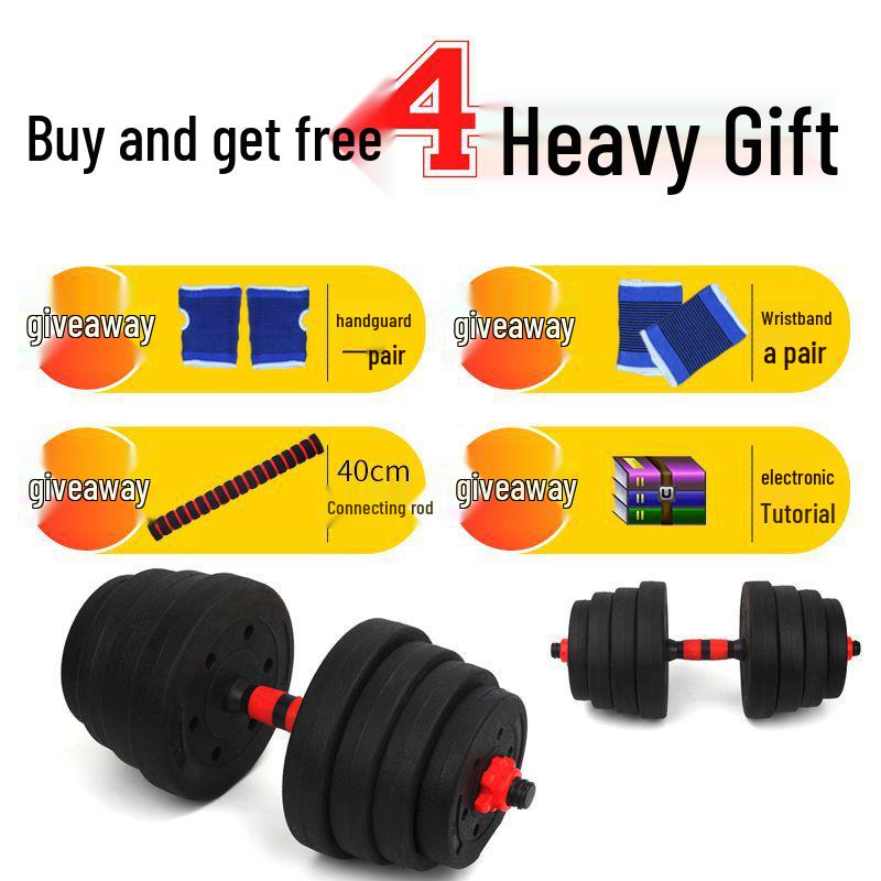 Adjustable Men’s Home Dumbbell & Barbell Set (10kg/20kg/30kg)