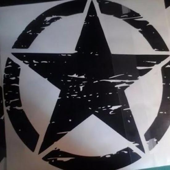 Пятиконечная звезда самоклеящиеся автомобильные наклейки на капот автомобиля украшения