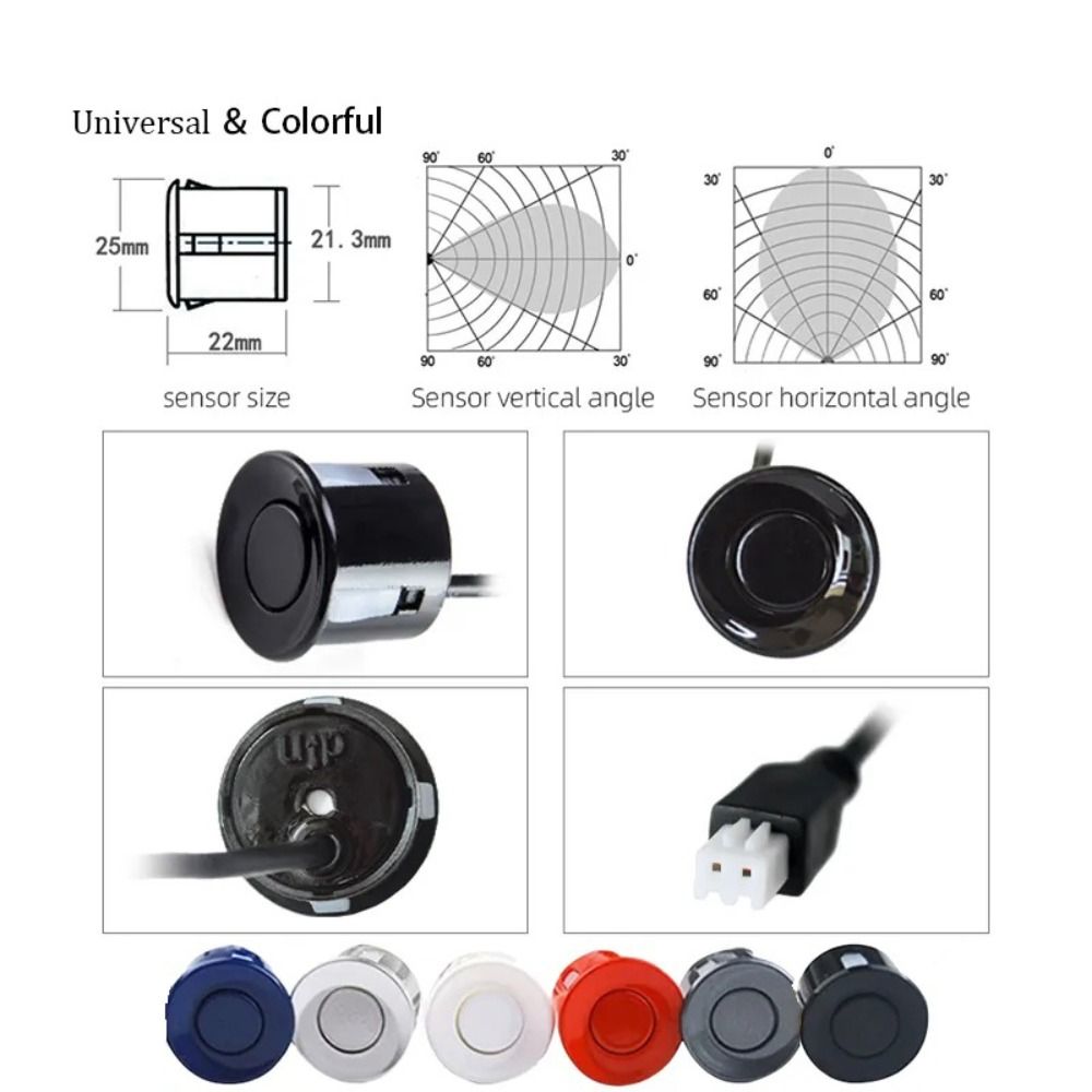 Универсальный комплект датчиков парковки автомобиля Акустическая система заднего хода автомобиля Авто радар-детектор