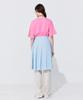 Bundercammer Raw-Cut Pleats Skirt_Light Blue