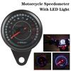 Модифицированный одометр Moto Auto Gauge Moto Parts Аксессуар для мотоцикла со светодиодной подсветкой Мотоциклетный спидометр Механический универсальный тахометр