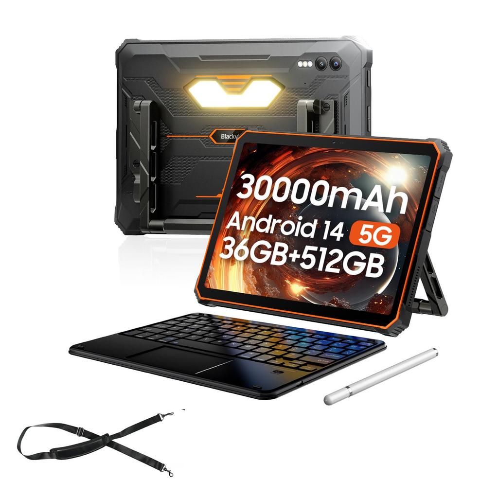 Blackview Active 10 Pro 5G Rugged Tablets Android 14 11 Inch Display 12+24 GB RAM 256/512GB ROM Tablet PC 30000mAh
