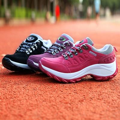 Женская обувь для улицы, водонепроницаемая, на платформе, для пеших прогулок, увеличивающая рост, повседневные кроссовки, женские, нескользящие, для кемпинга, для скалолазания, женские кроссовки