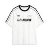 Спортивная модная коллекция Li-Ning Футболка унисекс Слоновая кость AHSU657-1