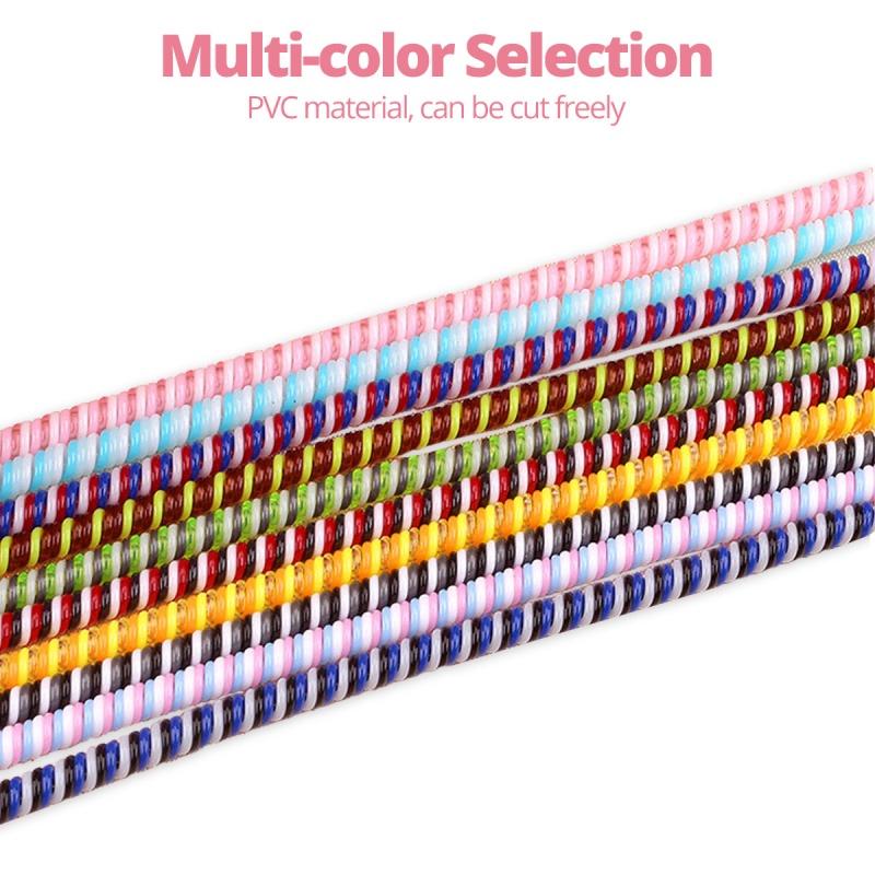FONKEN Защитная веревка для защиты линии передачи данных, защитная пленка для кабеля, красочная намотка шпульки, защита от поломки, защита от грязи, чехол для гарнитуры
