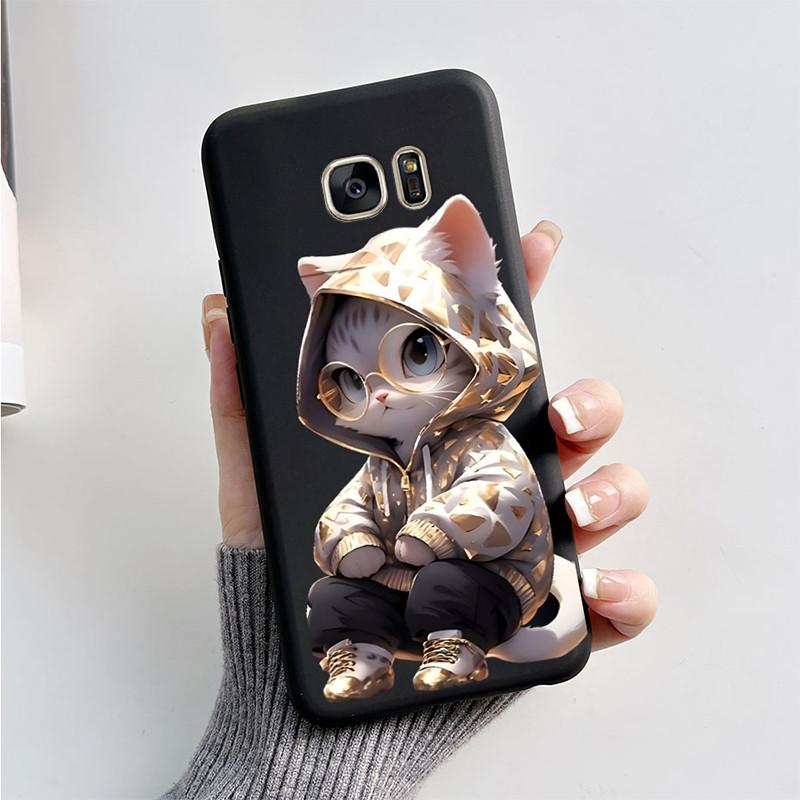 Для Samsung Galaxy S6 S7 S 7 Edge Силиконовый Чехол Милая Бабочка Мягкий ТПУ Задняя Крышка Телефона Для Samsung Galaxy S7 Edge Чехол Бампер