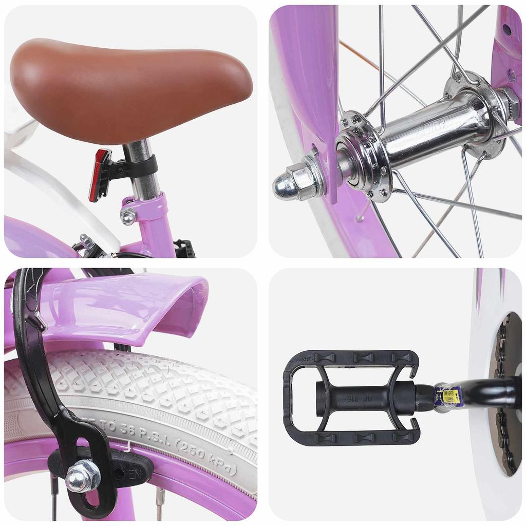 Kids Bicycle 12 Inch for Ages 2 4 Purple