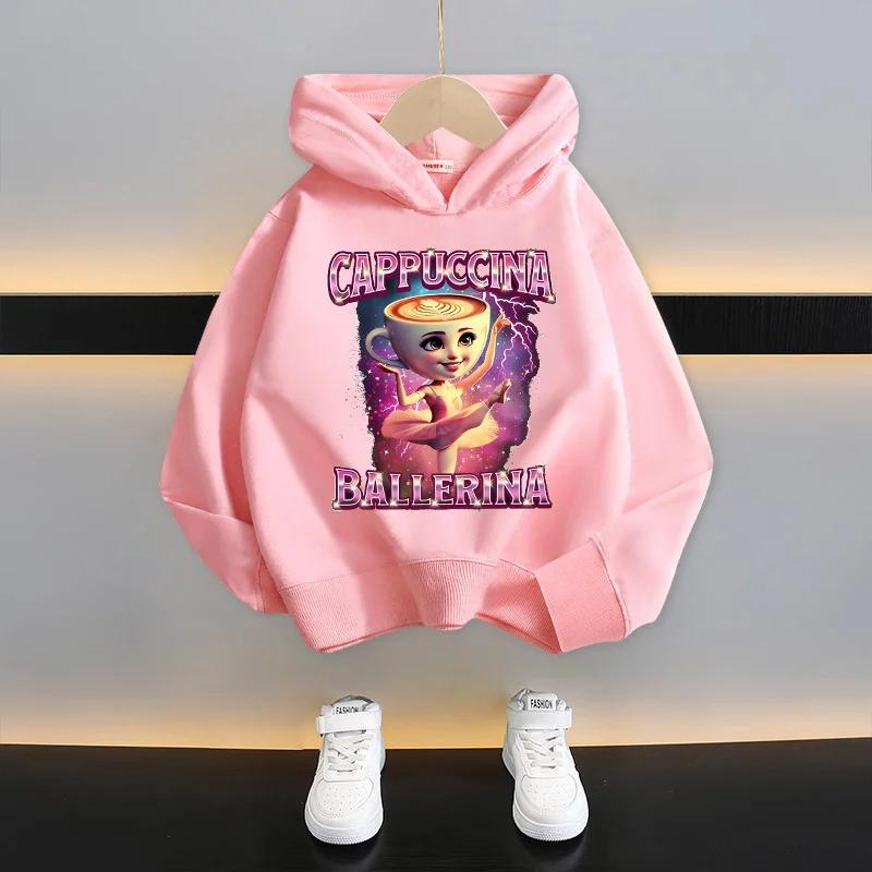 Kids Hoodie Funny Cartoon Graphic Sweatshirts Boys Casuals Long Sleeves Tops Girl Clothes