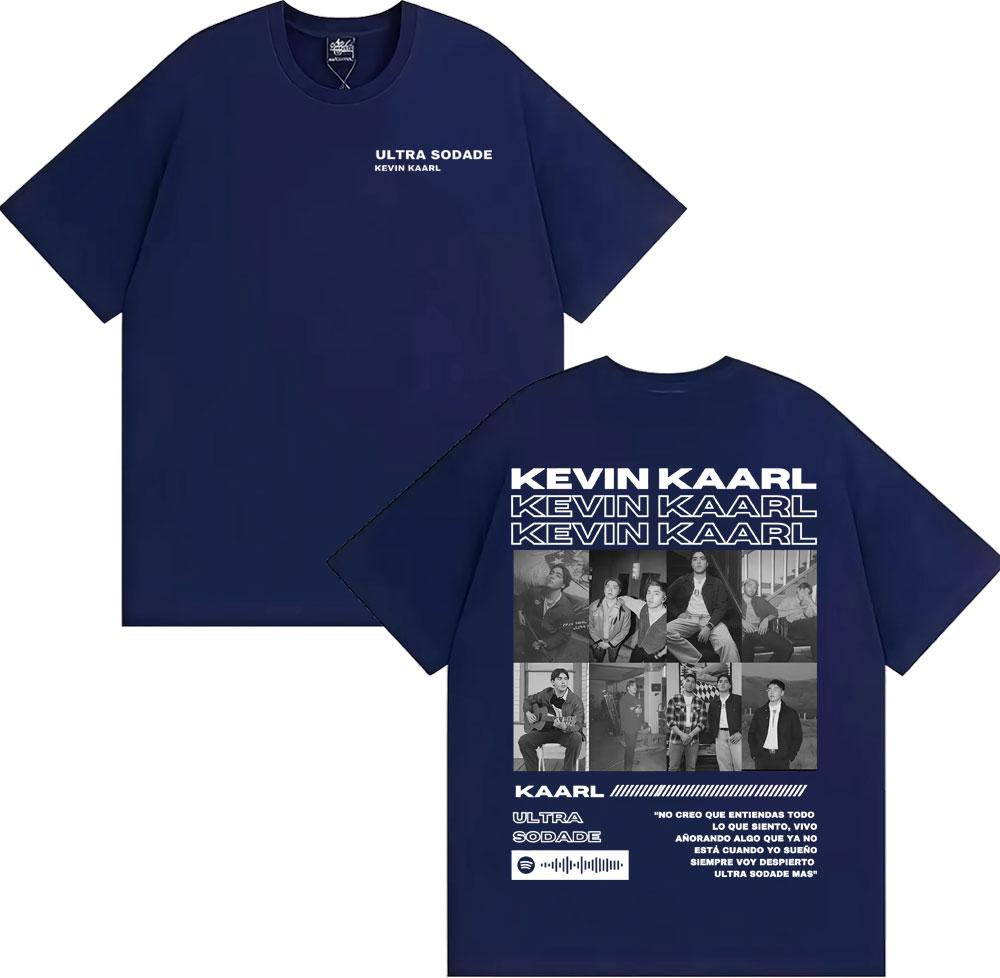 Rapper Kevin Kaarl Ultra Sodade Tour 2025 Cover T Shirt Unisex Women Fashion Gothic Retro Tshirts Cotton Comfort Oversized T Shirt