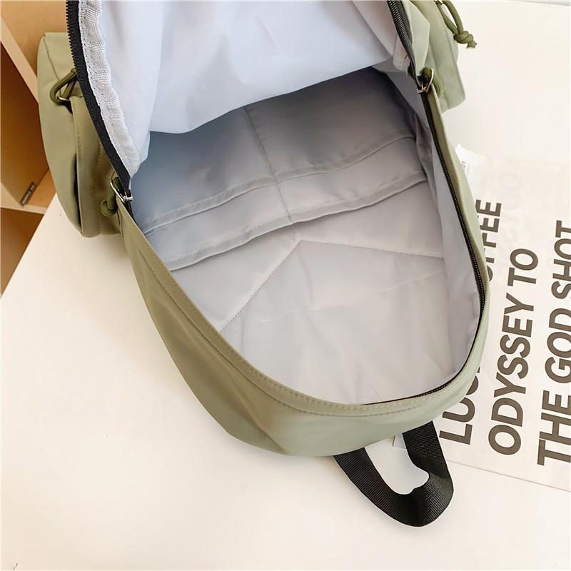 Сплошной цвет школьной сумки студентки рюкзак путешествия рюкзак