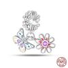 100% Copper Beautiful Spring Flowers Butterfly Firefly Charms Beads Fit Original Bracelets Diy Jewelry