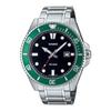 [Casio] CASIO Стандартные Аналоговые Спортивные Часы MDV-107D-3AV с Водонепроницаемостью 20 ATM Мужские с Зеленым Безелем Металлический Ремешок Модель для Зарубежного Рынка [Параллельный Импорт]