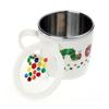 Eric Carle Double Stainless Steel Cup with Airtight Lid, White, 1 Piece