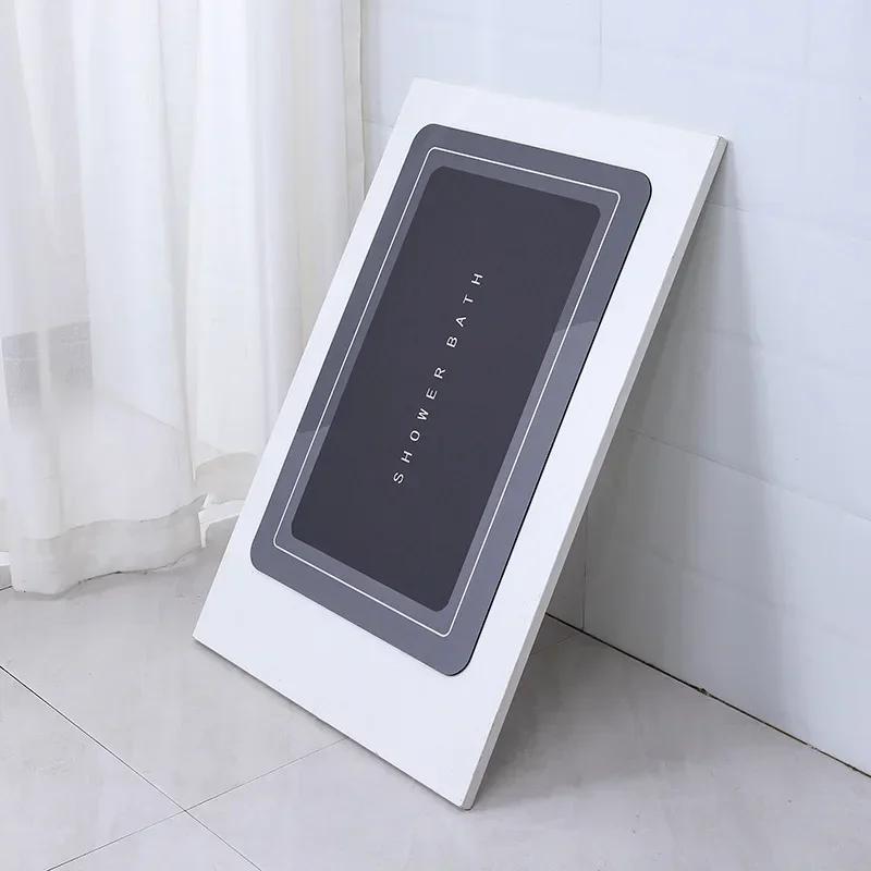 Супер впитывающий коврик для душа и ванной, противоскользящий ковер для ванной комнаты, простой кухонный вход, мягкая дверь, боковой коврик для ванной, домашний декор