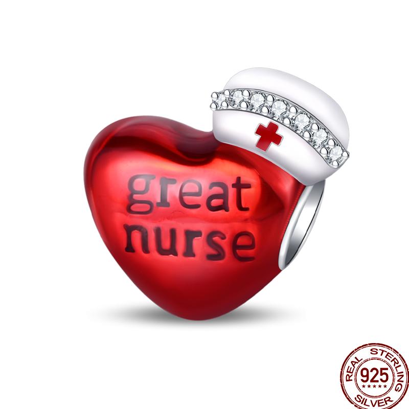 Copper Shiny Zirconia Professional Dental Graduation Gift Bead Pendant For Pan Original Bracelet Diy Jewelry