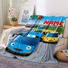 Custom Name Tayo'S Rainbow Friends Party Blanket For Couch Bed Plush Cozy Fuzzy Blanket Super Soft Warm Blankets For Fall And Winter 091648