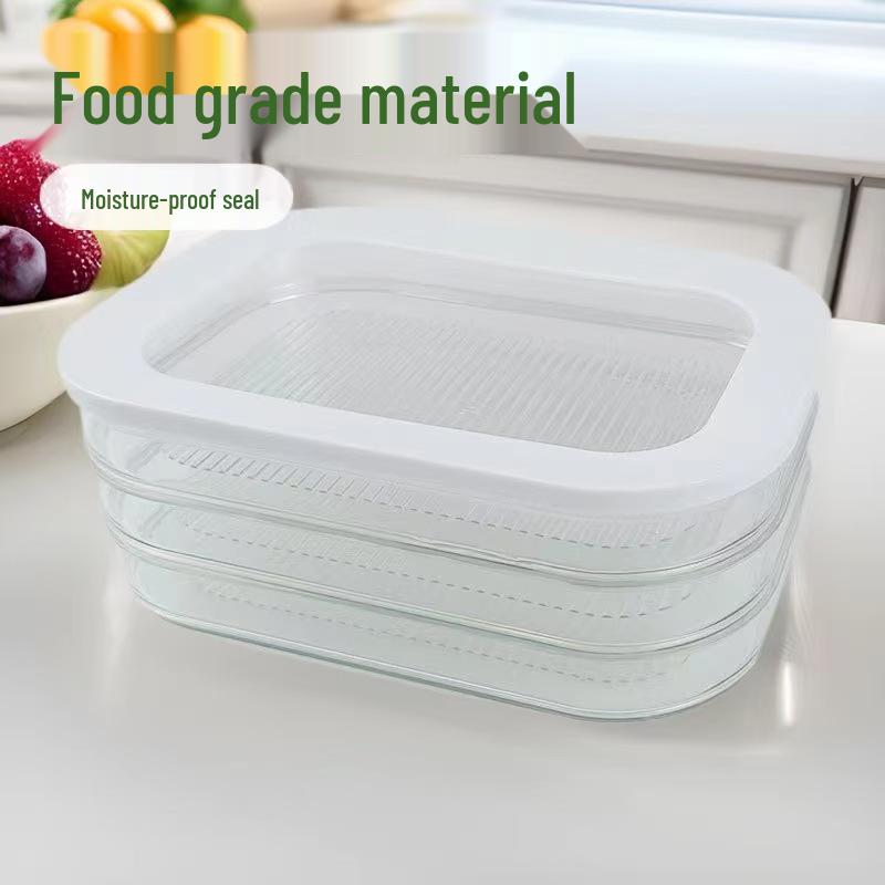 Прозрачный контейнер для хранения мяса и бекона в холодильнике и морозильной камере