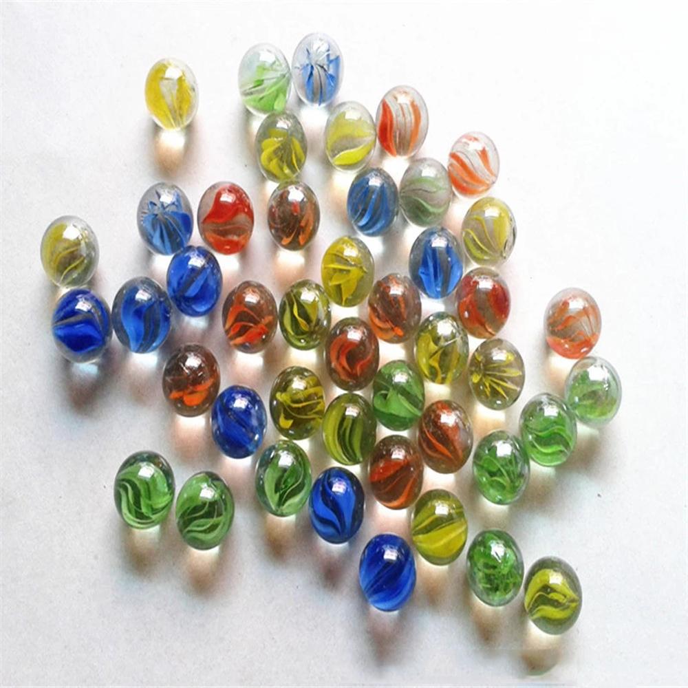 Filler 14mm Solitaire Toy Colorful Run Game Glass Ball Machine Beads Bouncing Ball Glass Marbles