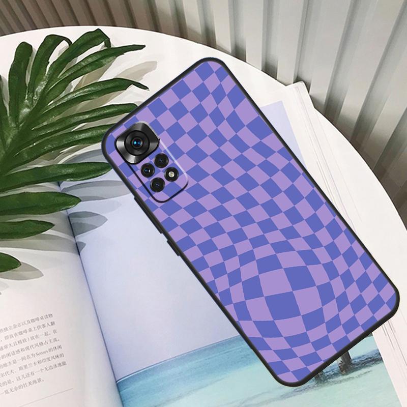 Проверьте оранжево-зеленый моховый твист Funda Для Xiaomi Redmi Note 13 10 11 12 14 15 Pro Plus Чехол Для Redmi 15C 12C 13C 14C 10C 15
