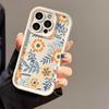 Чехол для телефона iPhone16ProMax с цветами 14 Apple 13 Матовый 12/15 Премиум 11 Мелкие поры