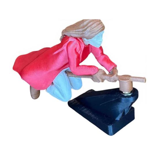 Декор для автомобиля Динамический эффект полета Игрушка со стабильным нескользящим основанием Приборная панель автомобиля Летающая кукла Дрифт Поворот Волшебник Метла Декор