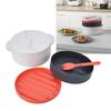 Prevent Burns Handle Microwave Steaming Container  Home Cooking