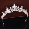 Retro Bride Crown Girl Princess Birthday Crown Alloy Rhinestone Headband Wedding Dress Accessories