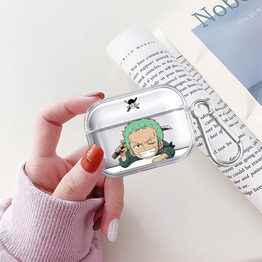 Прозрачные чехлы для наушников Чехол-обложка Для Airpods Pro3 4 Pro 1 2 3 Pro2 Ones P-Pieces Luffy Zoro