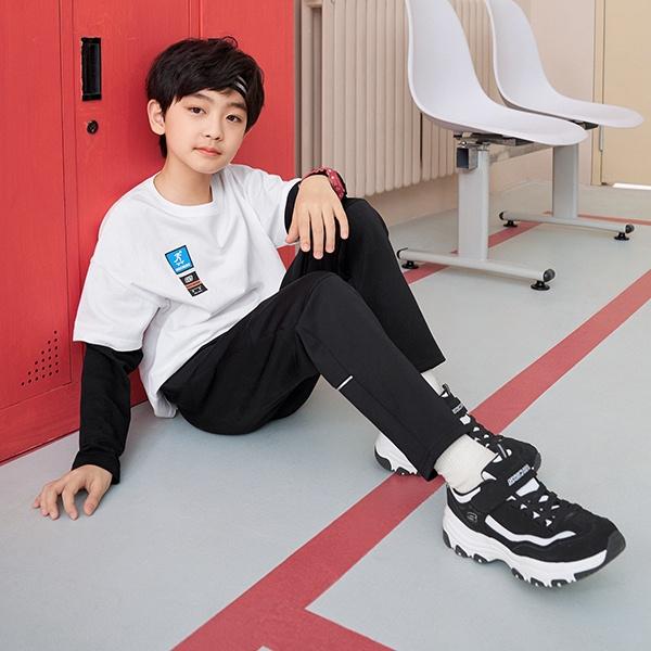 (GS) Skechers I-Conik 'Black White' Kids' 8701645L-BKW
