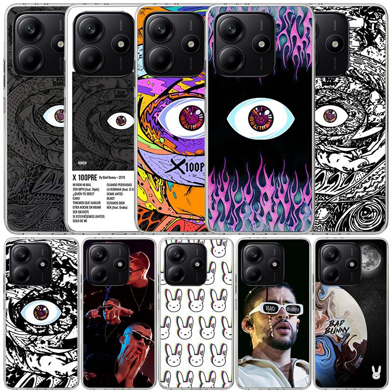 Bad Bunny X100pre Soft Cover for Xiaomi Redmi Note 15 14 13 12 Pro Plus Phone Case 14S 11S 11T 11E 10S 10 4G Pattern Shell Redmi
